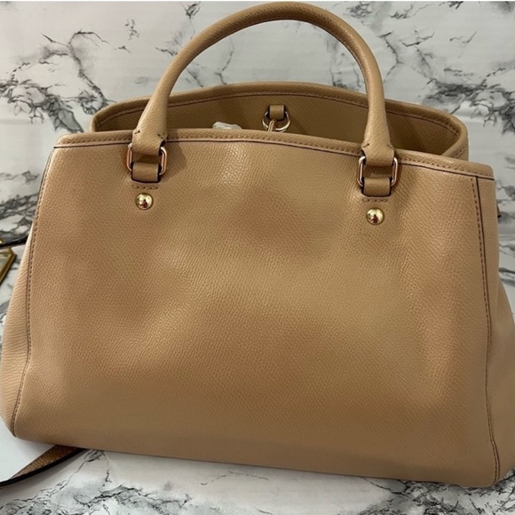 Coach - Margot Tan Medium Leather Crossbody w Adjustable Strap EUC - Picture 11 of 13